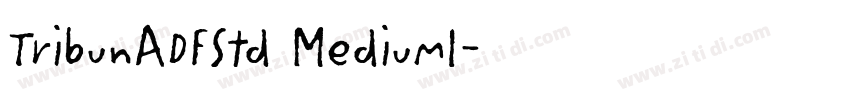 TribunADFStd MediumI字体转换
